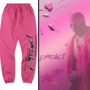 [LUV IS TRUE]★AM SPIDER PANTS Sp5der P*NK Sweatpants Black Men's - FW21 - US